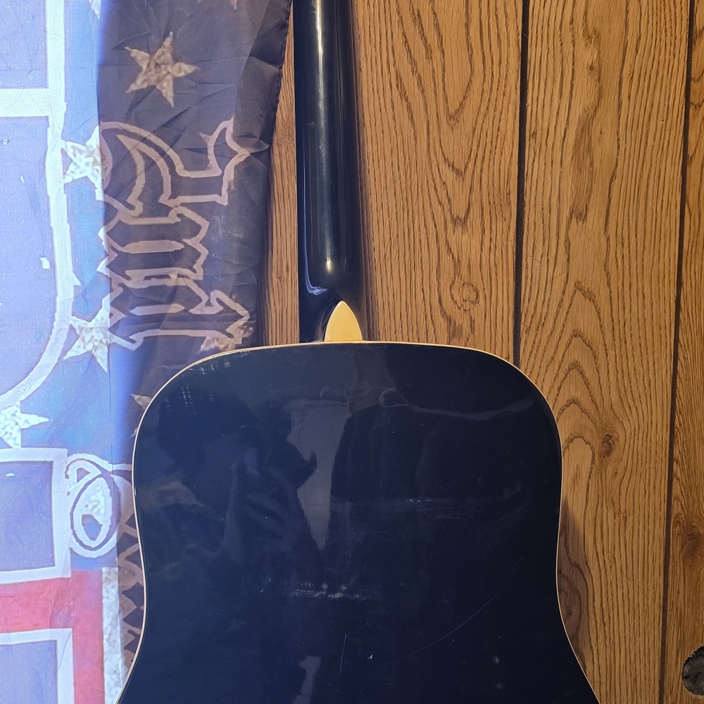 Black Acoustic Guitar - Picture 3 of 3